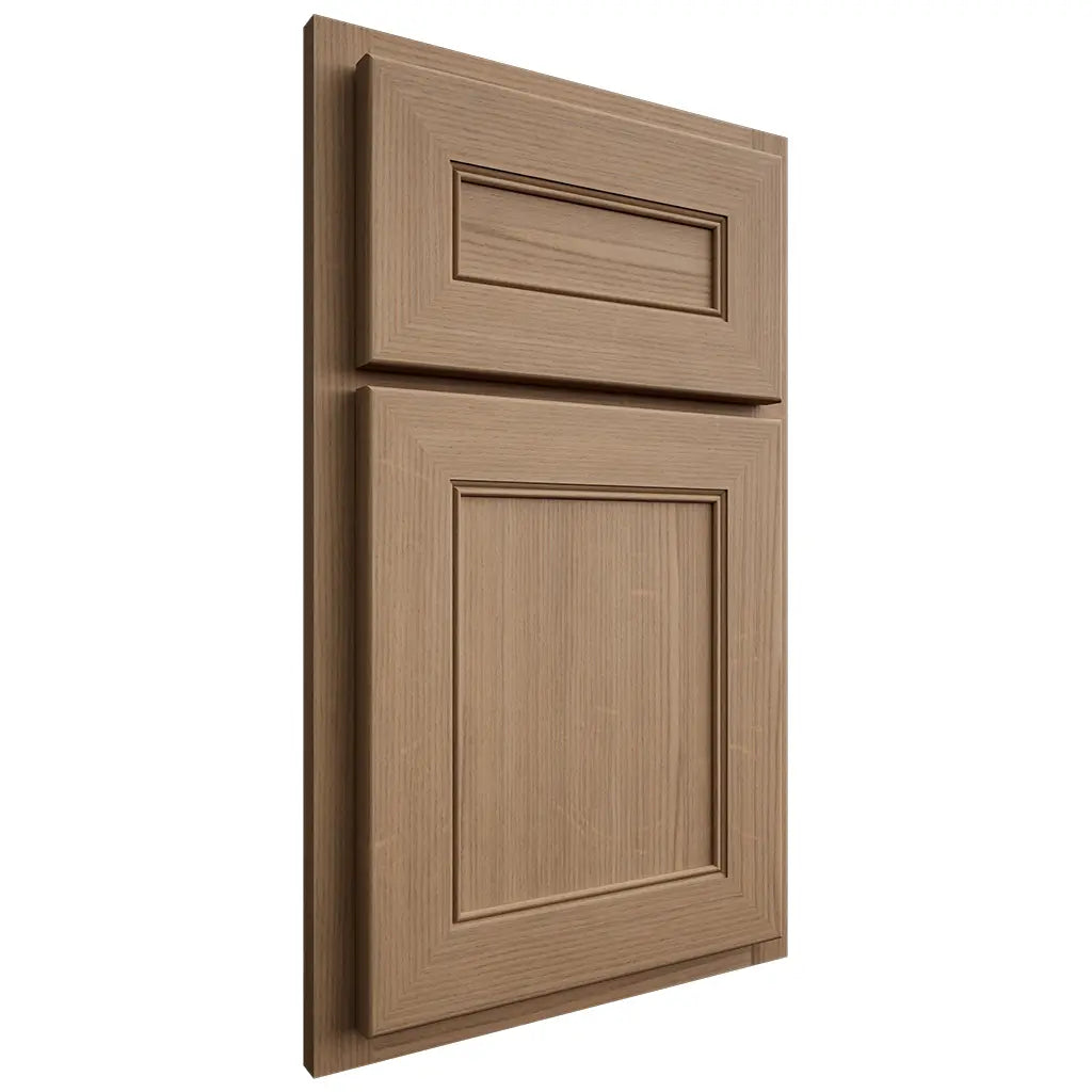 Shiloh Cabinetry Partial Overlay Landes White Oak Quarter Sawn Natural Door