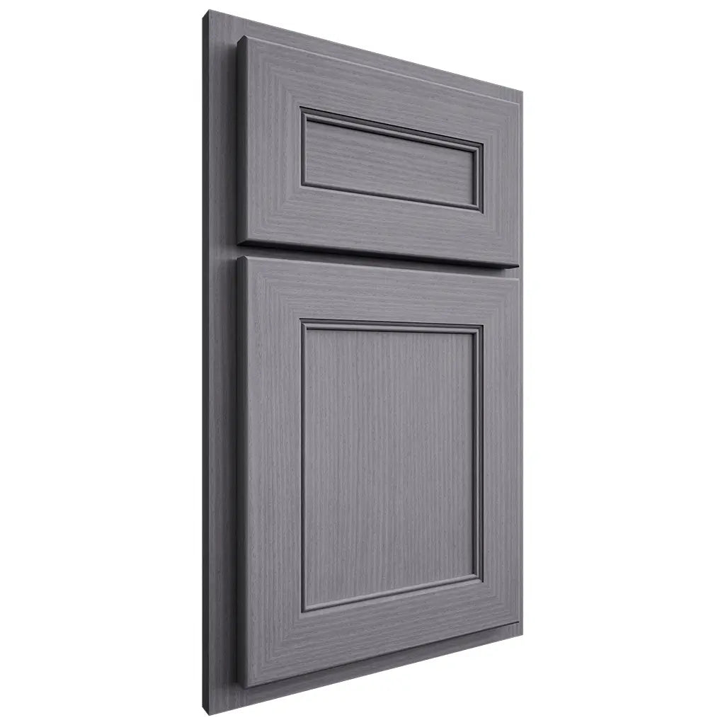 Shiloh Cabinetry Partial Overlay Landes White Oak Rift Cut Cadet Door