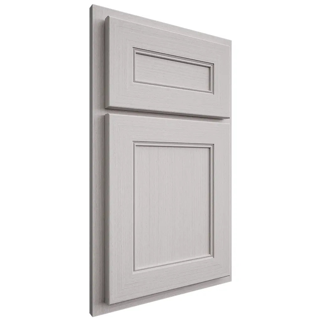 Shiloh Cabinetry Partial Overlay Landes White Oak Rift Cut Cotton Door