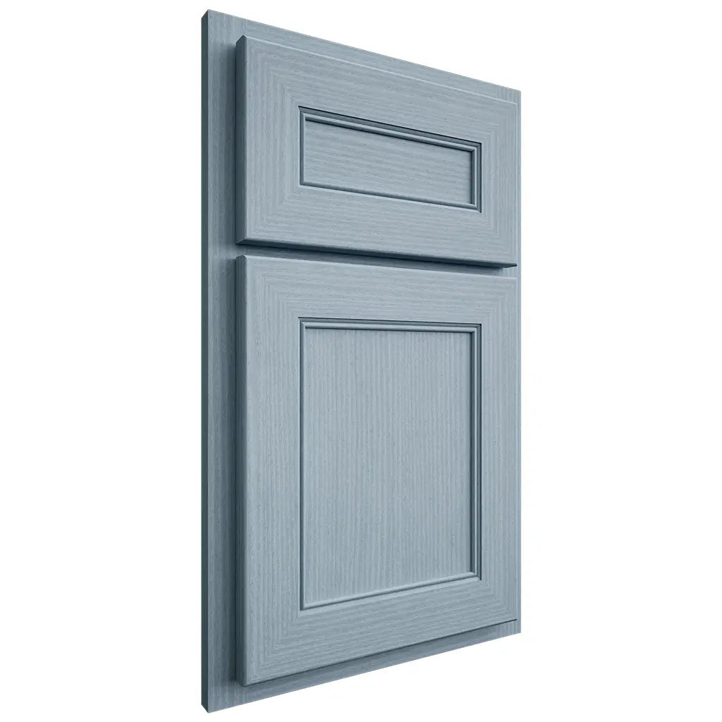 Shiloh Cabinetry Partial Overlay Landes White Oak Rift Cut Sky Door