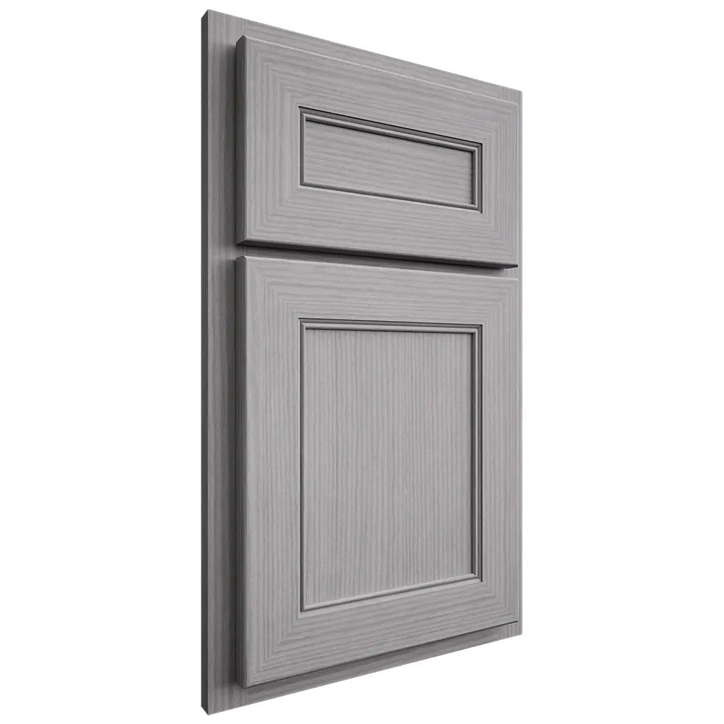 Shiloh Cabinetry Partial Overlay Landes White Oak Rift Cut Stratus Door
