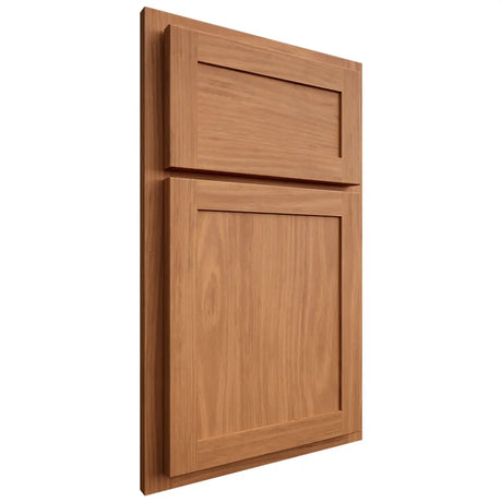 Shiloh Cabinetry Partial Overlay Malibu Cherry Plain Cut Medium Door