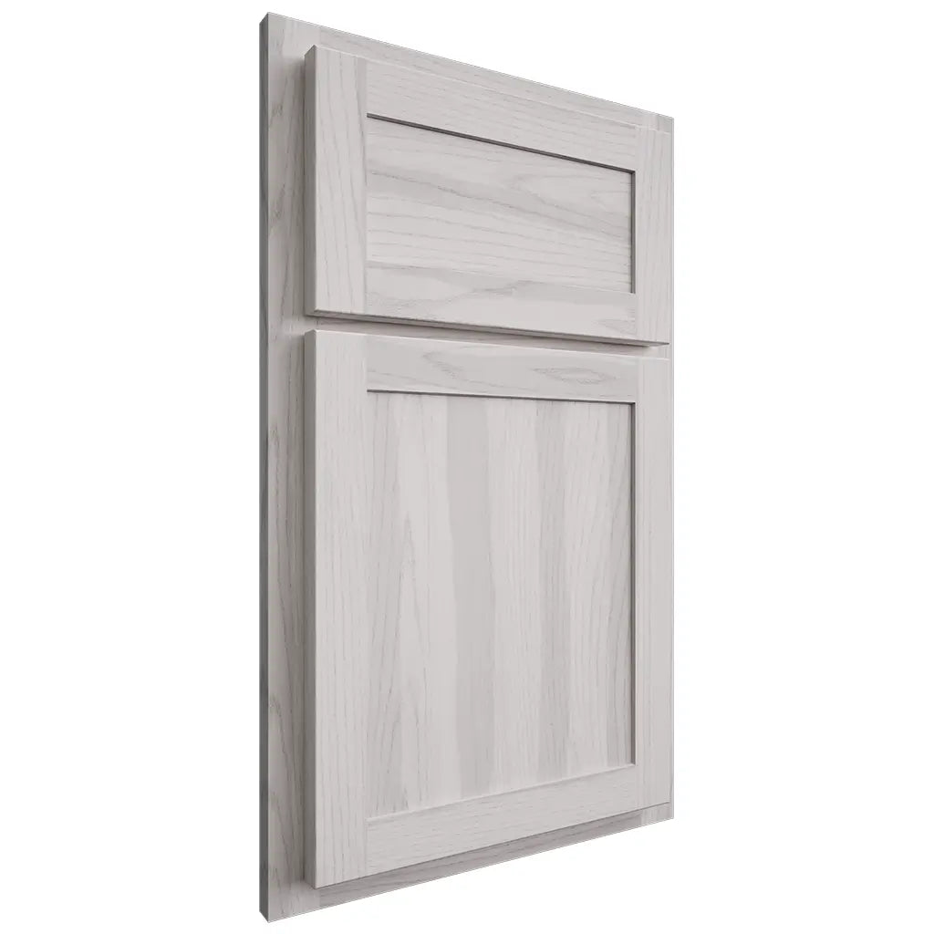 Shiloh Cabinetry Partial Overlay Malibu Hickory Plain Cut Cotton Door