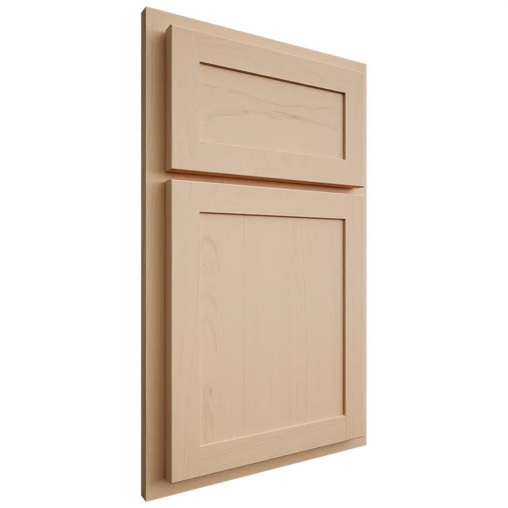 Shiloh Cabinetry Partial Overlay Malibu Maple Plain Cut Natural Door
