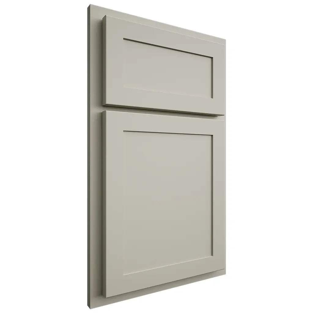 Shiloh Cabinetry Partial Overlay Malibu Paintable Clary Sage Door