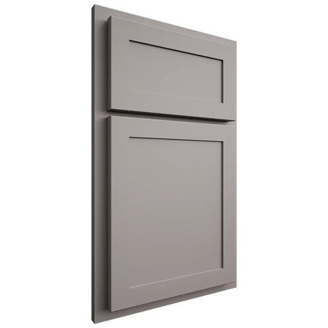 Shiloh Cabinetry Partial Overlay Malibu Paintable Dovetail Gray Door