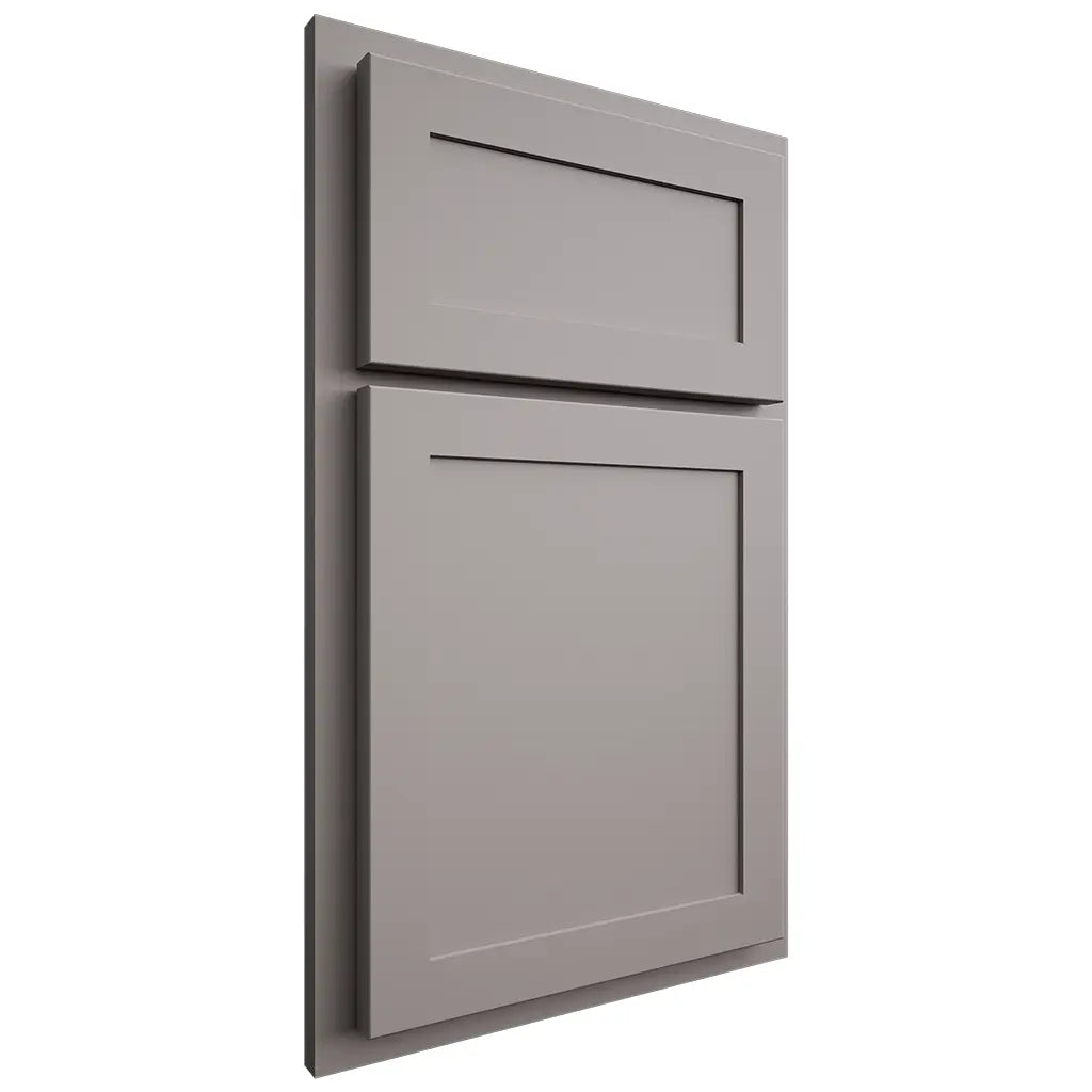 Shiloh Cabinetry Partial Overlay Malibu Paintable Dovetail Gray Door