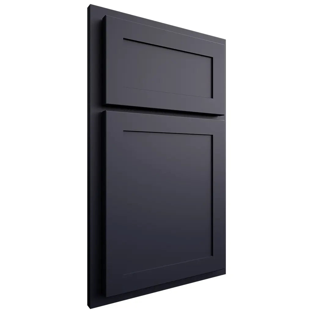 Shiloh Cabinetry Partial Overlay Malibu Paintable Hale Navy Door