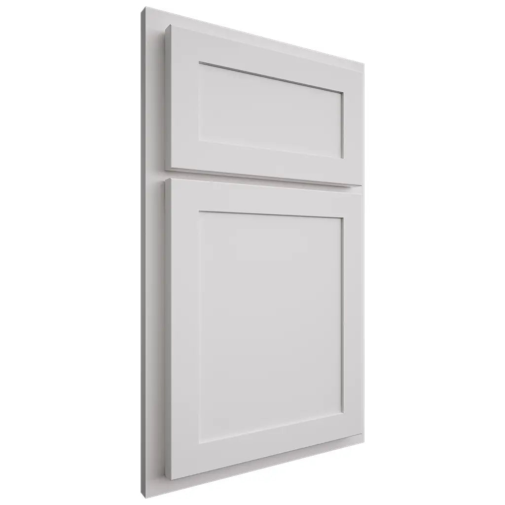Shiloh Cabinetry Partial Overlay Malibu Paintable Pure White Door