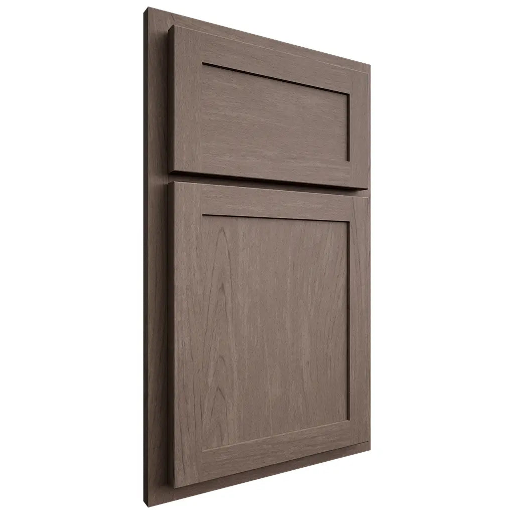 Shiloh Cabinetry Partial Overlay Malibu Poplar Plain Cut River Rock Door