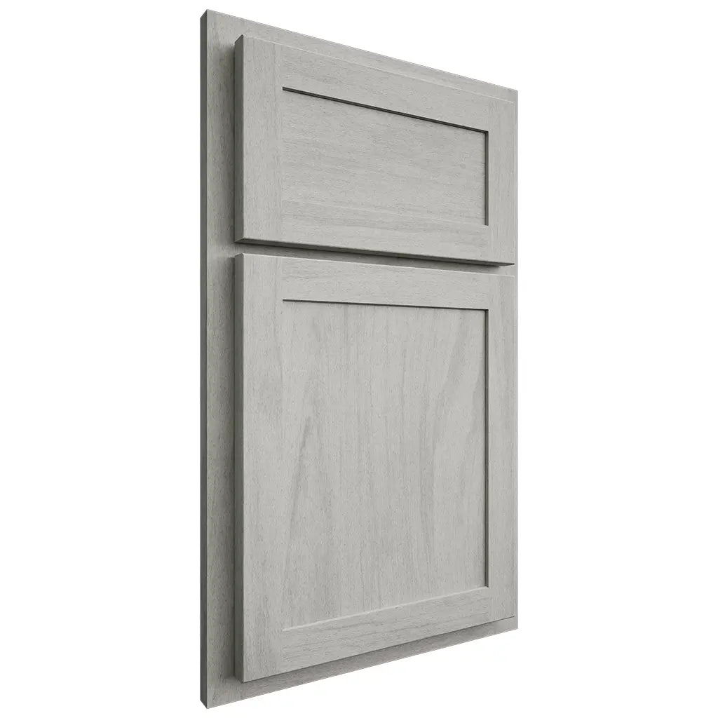Shiloh Cabinetry Partial Overlay Malibu Poplar Plain Cut Stratus Door