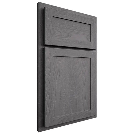 Shiloh Cabinetry Partial Overlay Malibu Red Oak Plain Cut Cadet Door