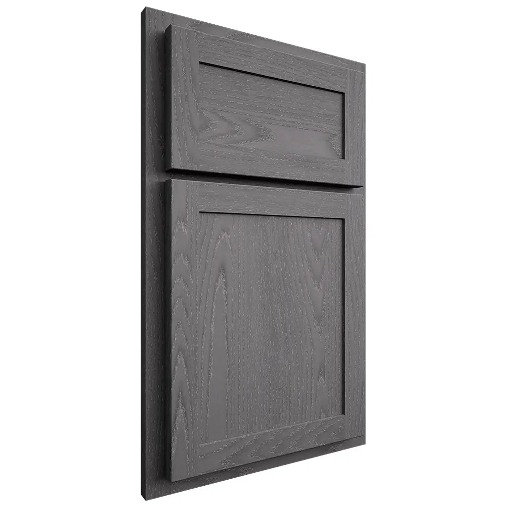 Shiloh Cabinetry Partial Overlay Malibu Red Oak Plain Cut Cadet Door