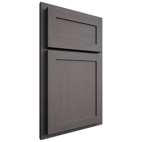 Shiloh Cabinetry Partial Overlay Malibu Walnut Plain Cut Cadet Door