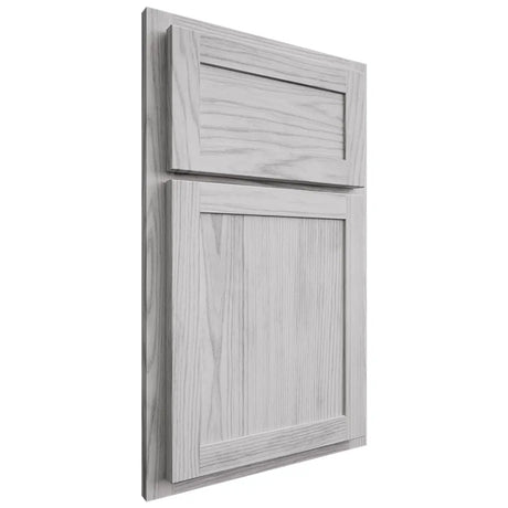 Shiloh Cabinetry Partial Overlay Malibu Walnut Plain Cut Stratus Door