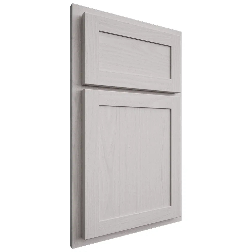 Shiloh Cabinetry Partial Overlay Malibu White Oak Plain Cut Cotton Door