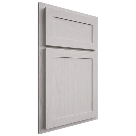 Shiloh Cabinetry Partial Overlay Malibu White Oak Plain Cut Cotton Door