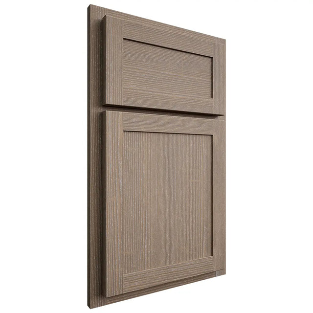 Shiloh Cabinetry Partial Overlay Malibu White Oak Quarter Sawn Almond Door