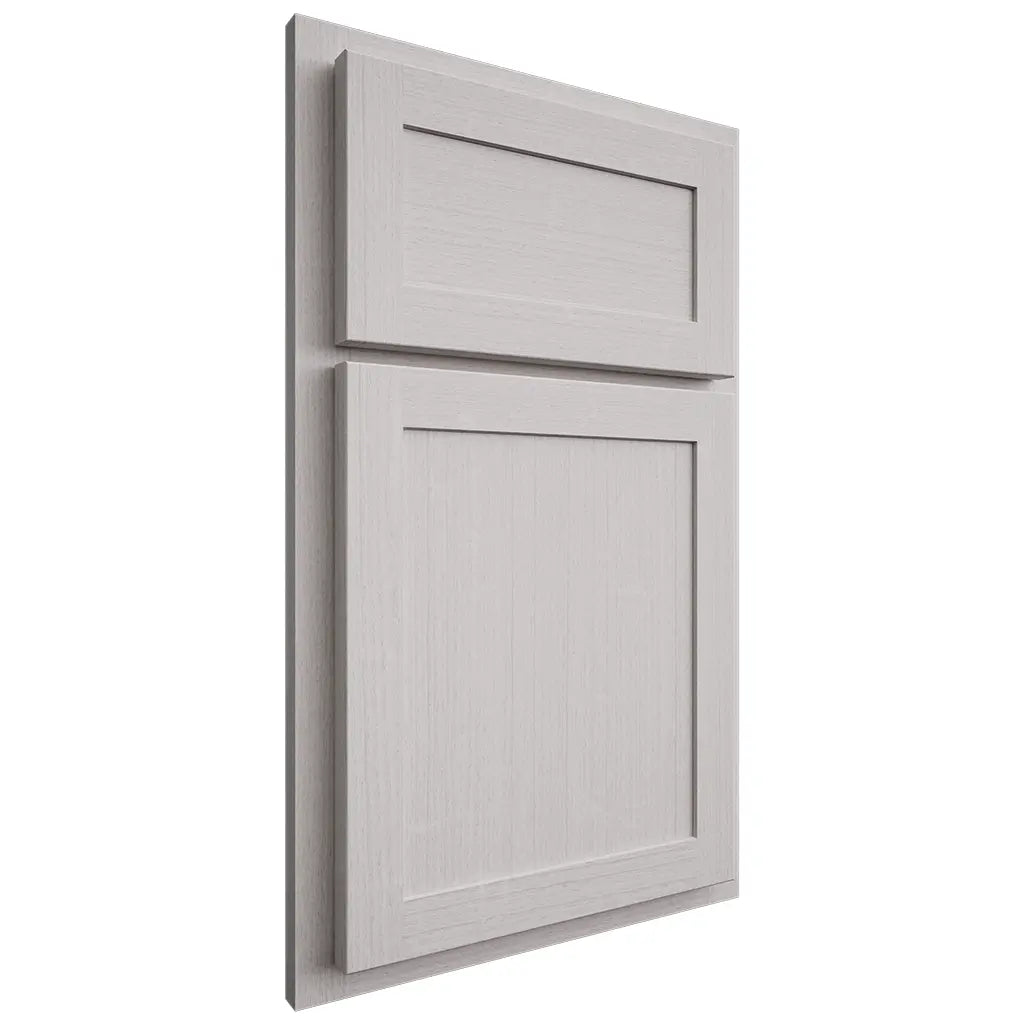 Shiloh Cabinetry Partial Overlay Malibu White Oak Quarter Sawn Cotton Door