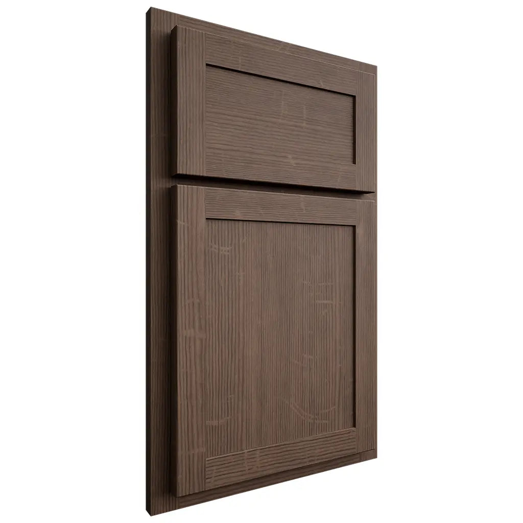 Shiloh Cabinetry Partial Overlay Malibu White Oak Quarter Sawn Mineral Door