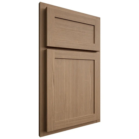 Shiloh Cabinetry Partial Overlay Malibu White Oak Quarter Sawn Natural Door
