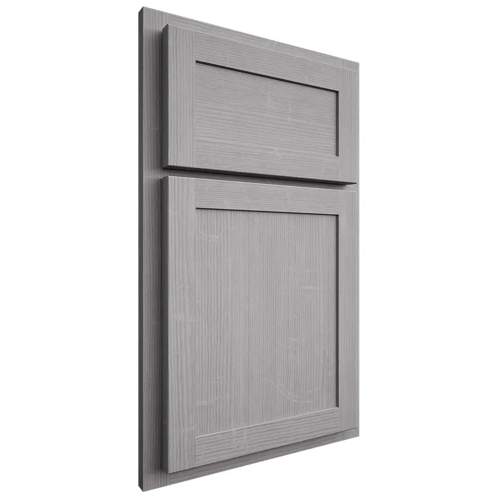 Shiloh Cabinetry Partial Overlay Malibu White Oak Quarter Sawn Stratus Door