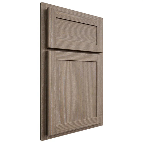 Shiloh Cabinetry Partial Overlay Malibu White Oak Rift Cut Almond Door
