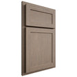 Shiloh Cabinetry Partial Overlay Malibu White Oak Rift Cut Almond Door