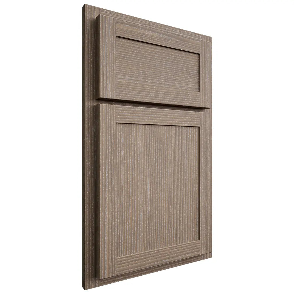 Shiloh Cabinetry Partial Overlay Malibu White Oak Rift Cut Almond Door