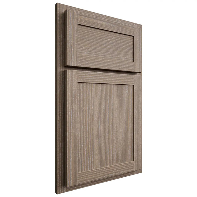Shiloh Cabinetry Partial Overlay Malibu White Oak Rift Cut Almond Door