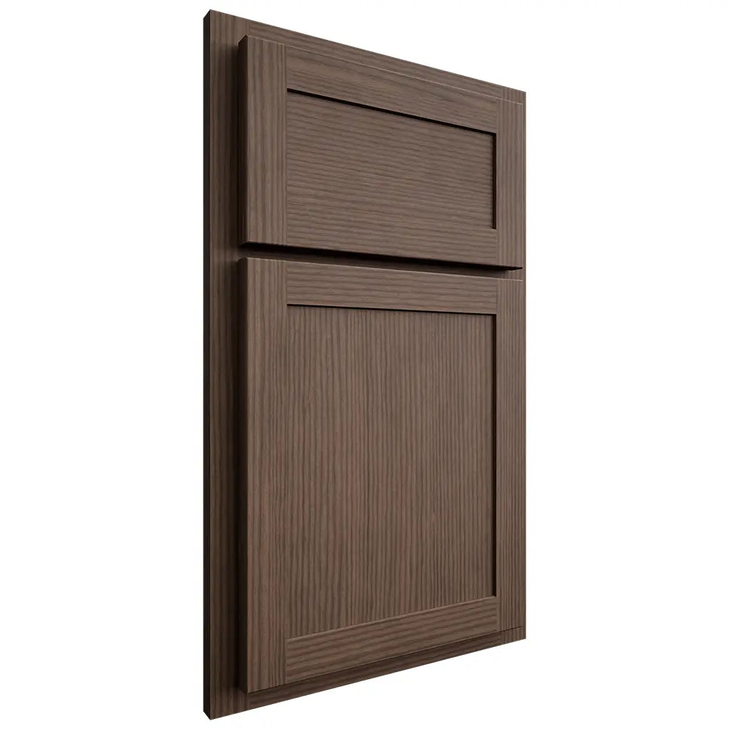 Shiloh Cabinetry Partial Overlay Malibu White Oak Rift Cut Mineral Door