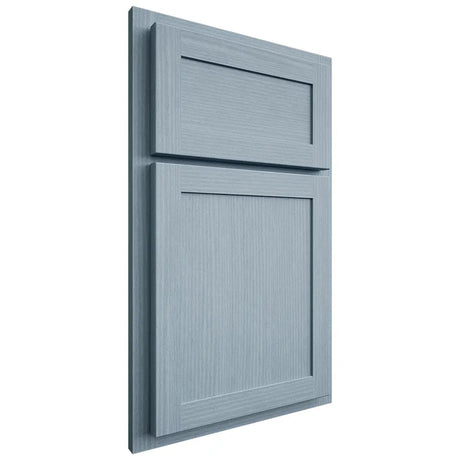 Shiloh Cabinetry Partial Overlay Malibu White Oak Rift Cut Sky Door