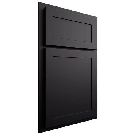 Shiloh Cabinetry Partial Overlay Malibu One Paintable Black Door