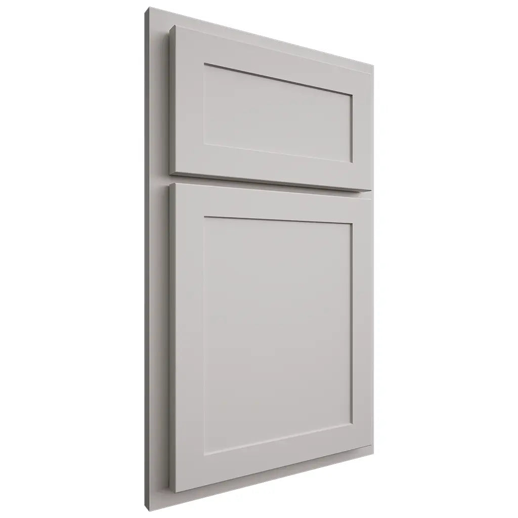 Shiloh Cabinetry Partial Overlay Malibu One Paintable Mindful Gray Door
