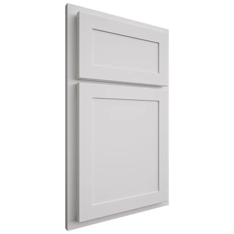 Shiloh Cabinetry Partial Overlay Malibu One Paintable Polar Door