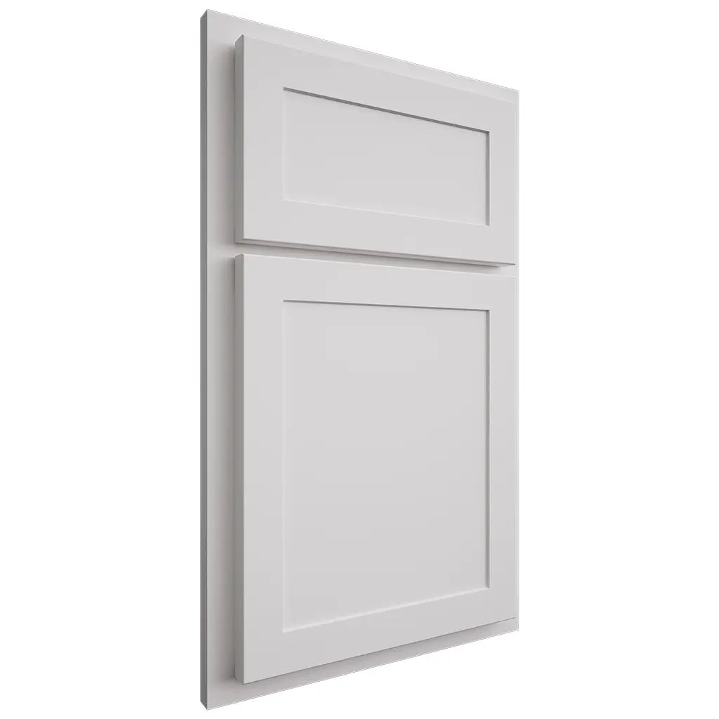 Shiloh Cabinetry Partial Overlay Malibu One Paintable Pure White Door