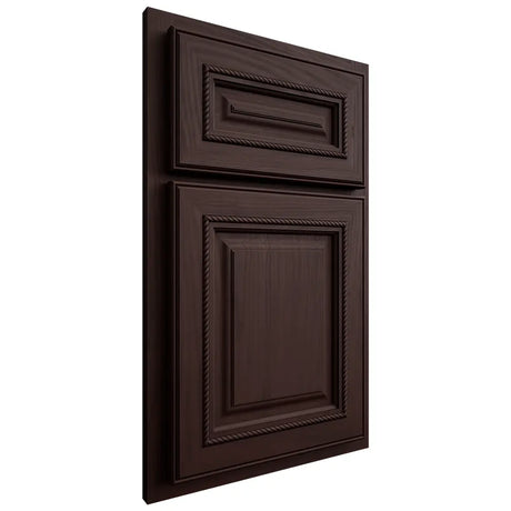 Shiloh Cabinetry Partial Overlay Manchester Alder Plain Cut Bistre Door