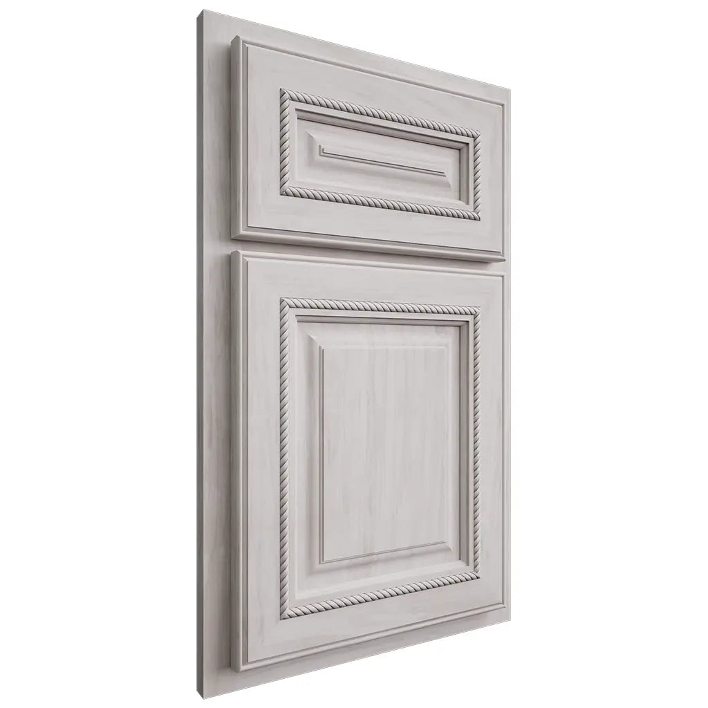 Shiloh Cabinetry Partial Overlay Manchester Alder Plain Cut Cotton Door