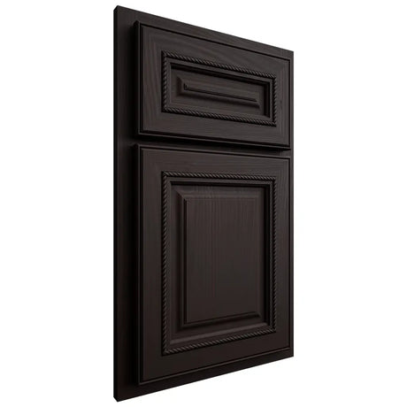 Shiloh Cabinetry Partial Overlay Manchester Alder Plain Cut Espresso Door