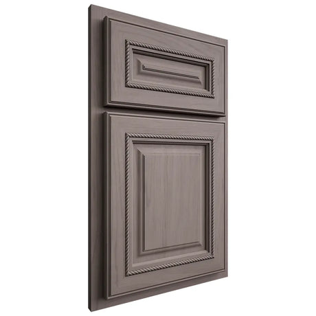 Shiloh Cabinetry Partial Overlay Manchester Alder Plain Cut Stonehenge Door