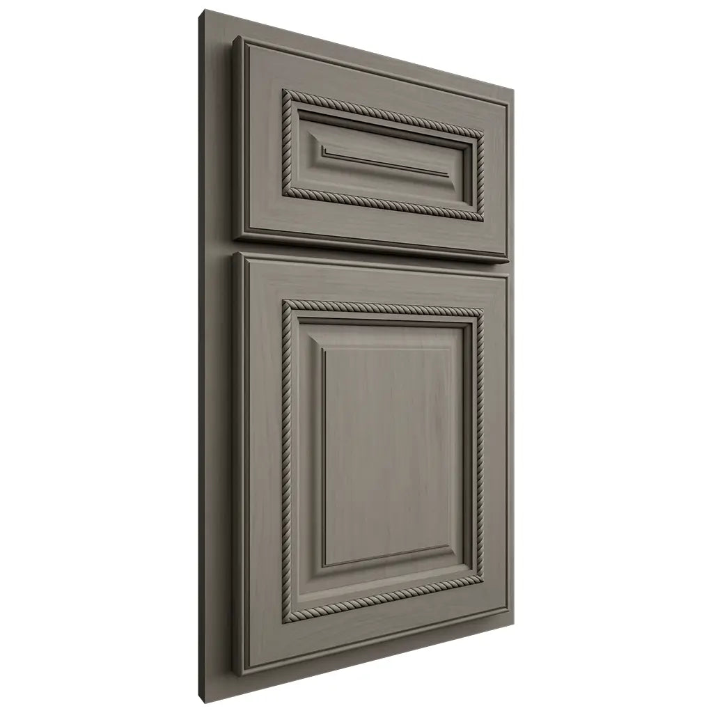Shiloh Cabinetry Partial Overlay Manchester Alder Plain Cut Thyme Door