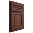 Shiloh Cabinetry Partial Overlay Manchester Cherry Plain Cut Bourbon Door