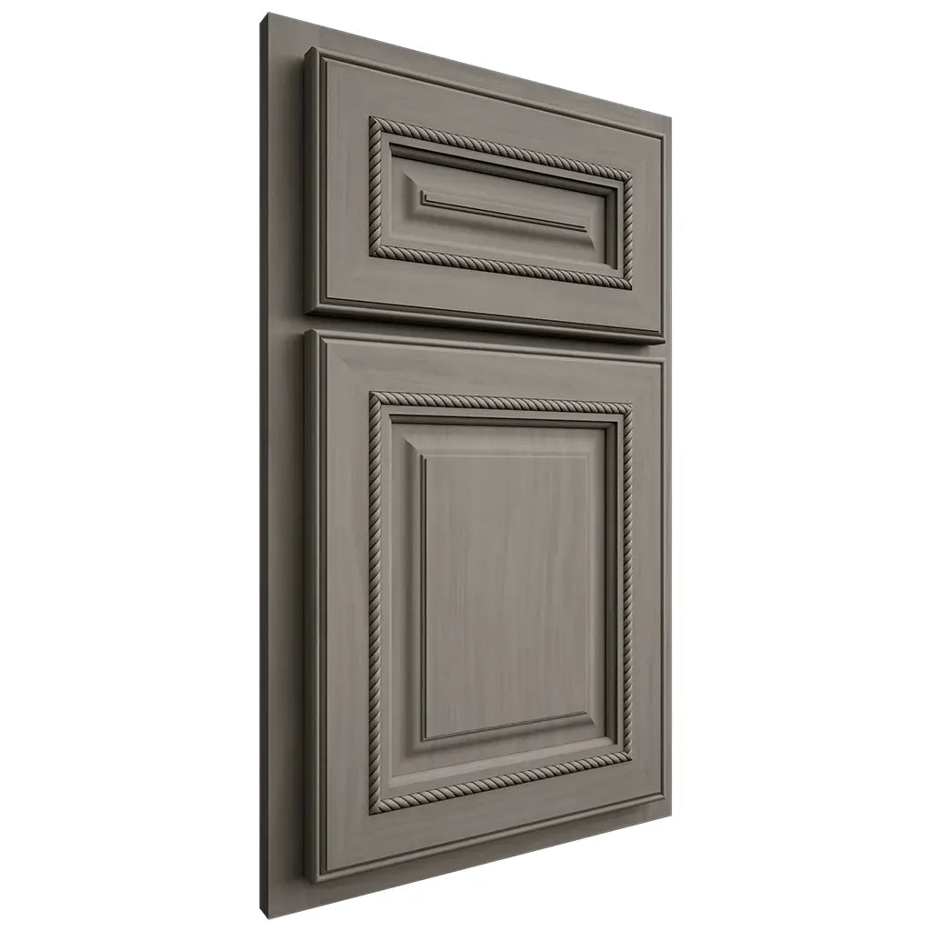 Shiloh Cabinetry Partial Overlay Manchester Cherry Plain Cut Thyme Door