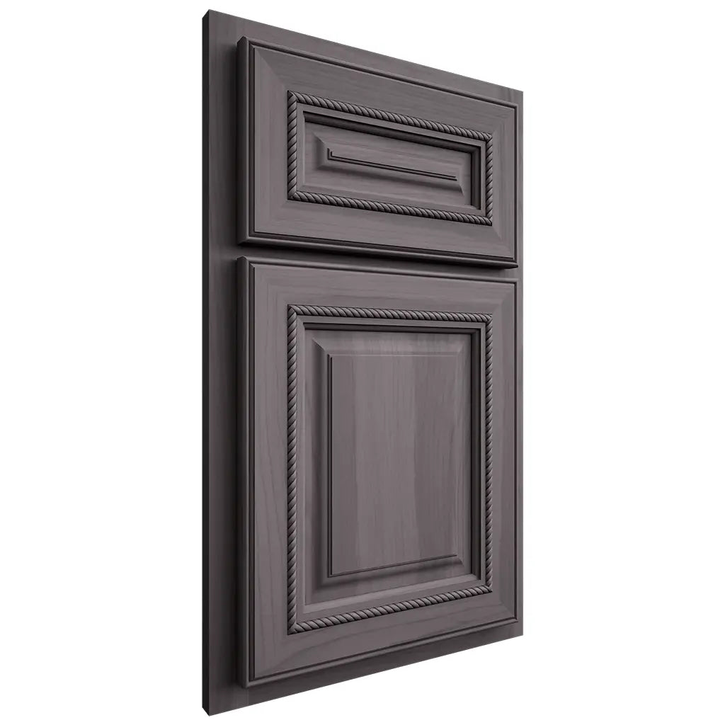Shiloh Cabinetry Partial Overlay Manchester Hickory Plain Cut Cadet Door