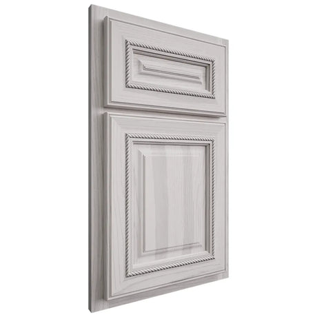 Shiloh Cabinetry Partial Overlay Manchester Hickory Plain Cut Cotton Door