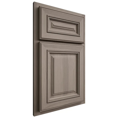 Shiloh Cabinetry Partial Overlay Manchester Hickory Plain Cut Sterling Door