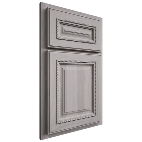 Shiloh Cabinetry Partial Overlay Manchester Hickory Plain Cut Stratus Door