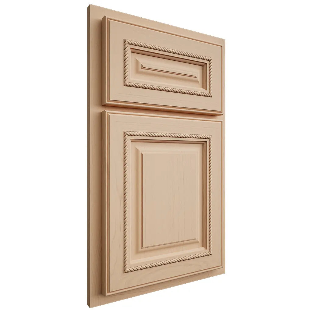 Shiloh Cabinetry Partial Overlay Manchester Maple Plain Cut Natural Door