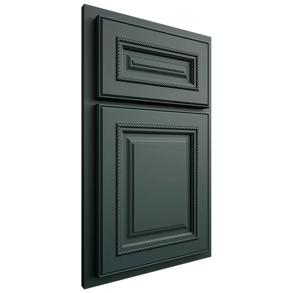 Shiloh Cabinetry Partial Overlay Manchester Paintable Billiard Green Door