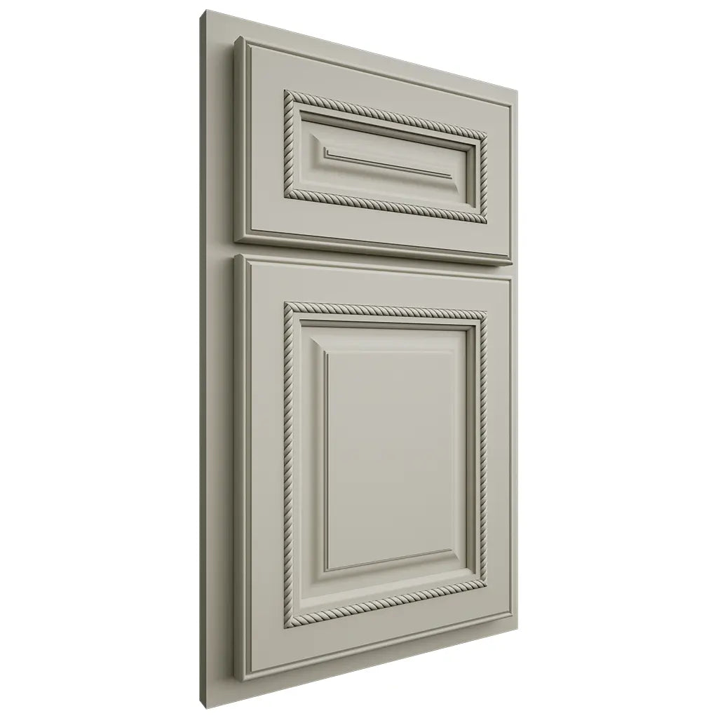 Shiloh Cabinetry Partial Overlay Manchester Paintable Clary Sage Door